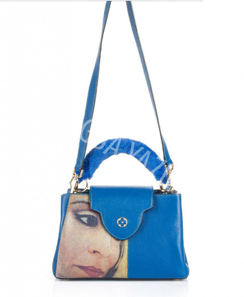 Blue Portrait Bag